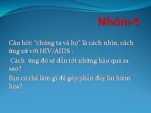 Tuần 6. Thông điệp nhân Ngày Thế giới phòng chống AIDS, 1 -12-2003