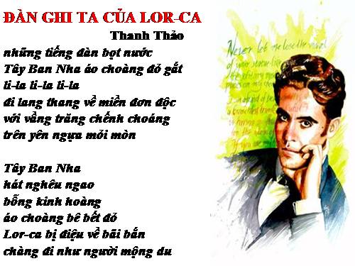 Tuần 14. Đàn ghi ta của Lorca