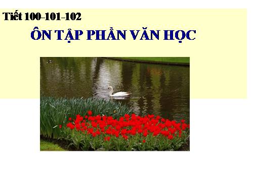 Tuần 18. Ôn tập phần Văn học