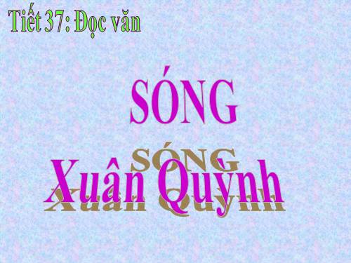 Tuần 13. Sóng