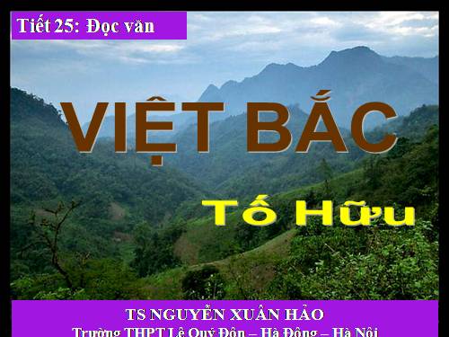 Tuần 8. Việt Bắc