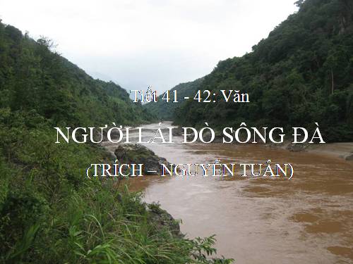 Tuần 16. Người lái đò Sông Đà