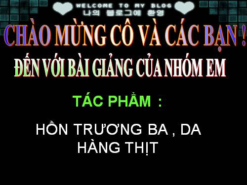 Tuần 29. Hồn Trương Ba, da hàng thịt