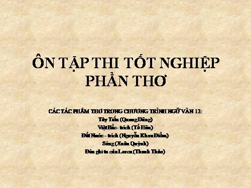 Tuần 34. Ôn tập phần Văn học