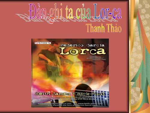 Tuần 14. Đàn ghi ta của Lorca