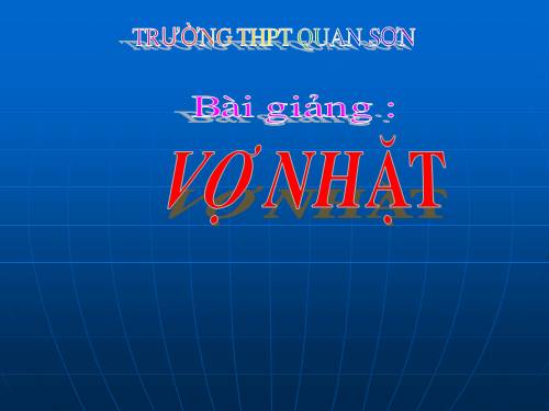 Tuần 21. Vợ nhặt