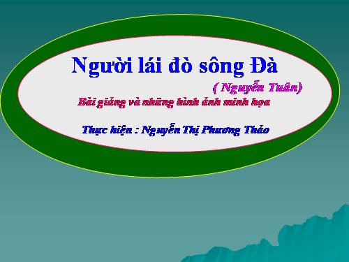 Tuần 16. Người lái đò Sông Đà