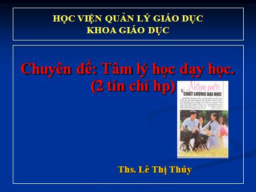 GD HN: Nghiệp vụ sư phạm