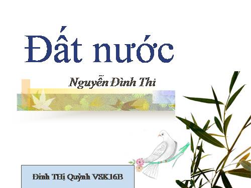 Tuần 10. Đất nước (Nguyễn Đình Thi)