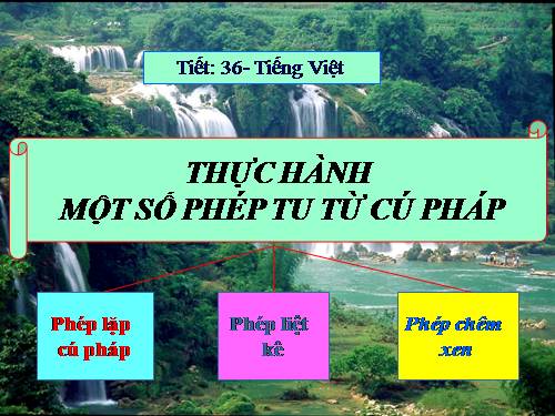 Tuần 12. Thực hành một số phép tu từ cú pháp