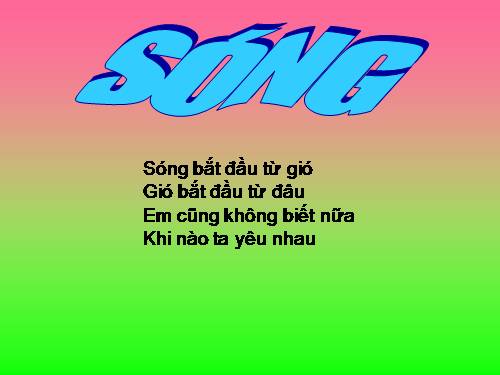 Tuần 13. Sóng