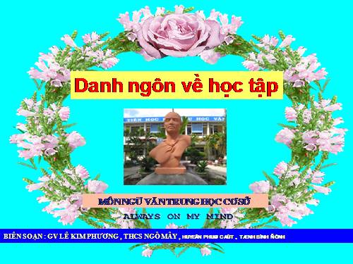 danh ngon hoc tap