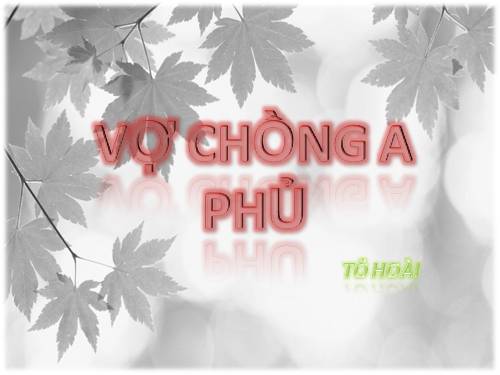 Tuần 19. Vợ chồng A Phủ