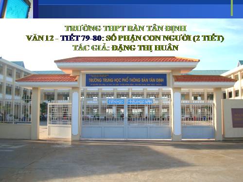 Tuần 27. Số phận con người