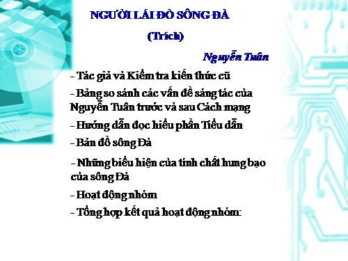 Tuần 16. Người lái đò Sông Đà