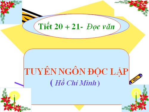 Tuần 2. Tuyên ngôn Độc lập