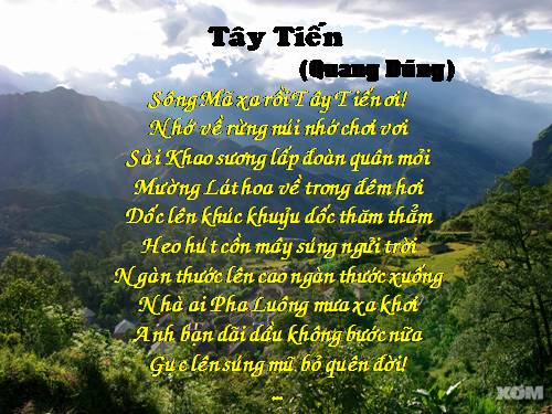 Tuần 7. Tây Tiến