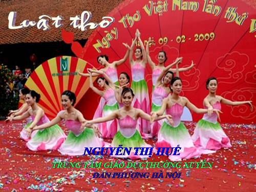 Tuần 8. Luật thơ