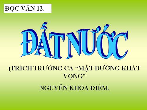 Tuần 10. Đất nước (Nguyễn Khoa Điềm)