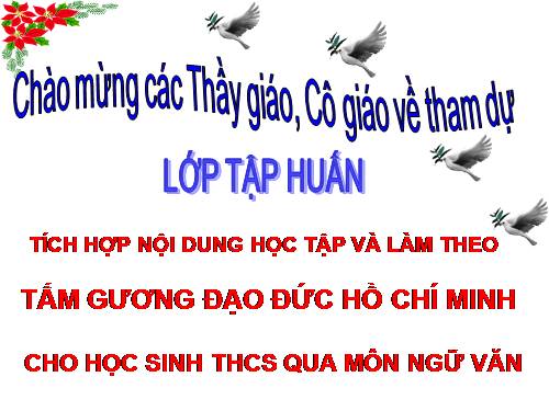 Tích hợp Tư tưởng Hồ Chí Minh trong  bài dạy