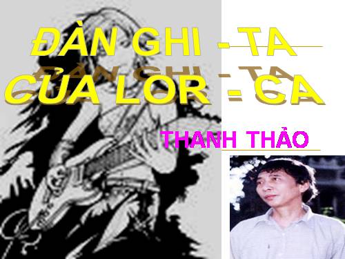 Tuần 14. Đàn ghi ta của Lorca