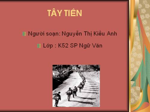 Tuần 7. Tây Tiến