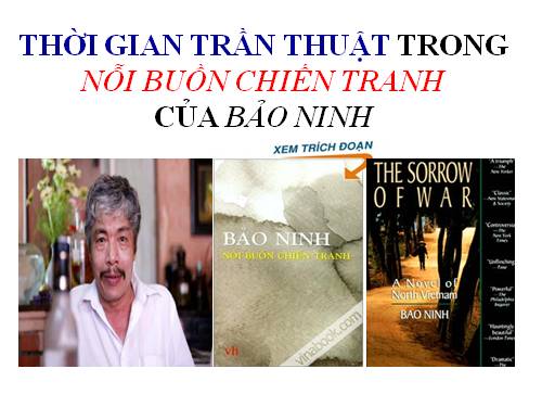 thời gian trần thuật trong nỗi buồn chiến tranh