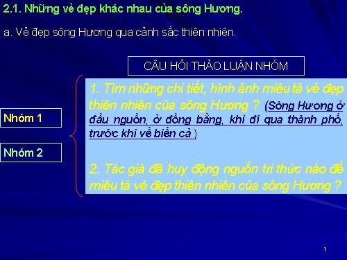 Tuần 17. Ai đã đặt tên cho dòng sông?