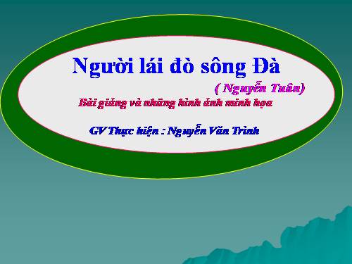 Tuần 16. Người lái đò Sông Đà