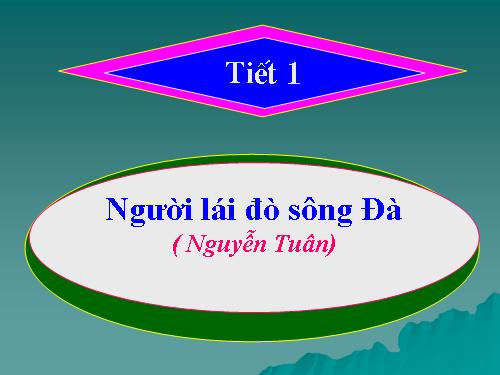 Tuần 16. Người lái đò Sông Đà