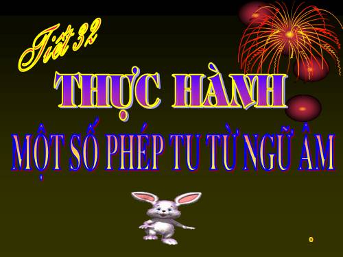 Tuần 11. Thực hành một số phép tu từ ngữ âm