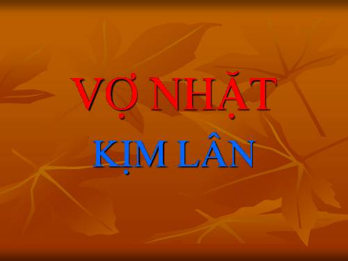 Tuần 21. Vợ nhặt