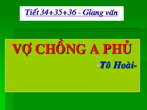 Tuần 19. Vợ chồng A Phủ