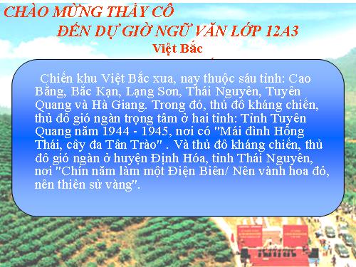 Tuần 8. Việt Bắc