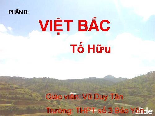 Tuần 8. Việt Bắc