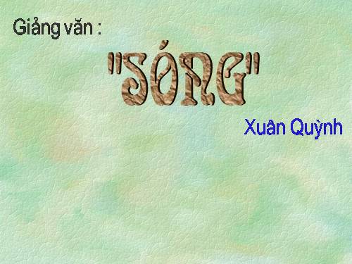 Tuần 13. Sóng