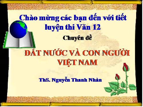 Luyện thi văn 12 - Đề tài Đất nước và con người Việt Nam