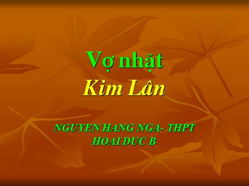 Tuần 21. Vợ nhặt