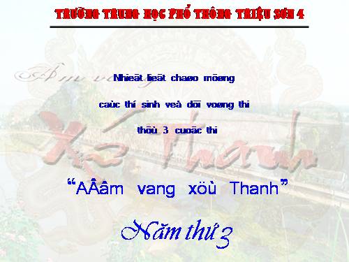 Bà con ơi Chương trình "Âm vang xứ Thanh" nè, cực hay luôn