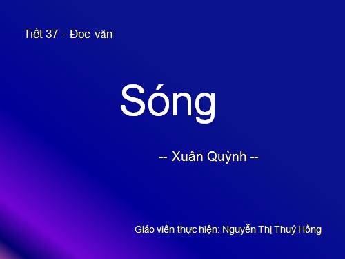 Tuần 13. Sóng