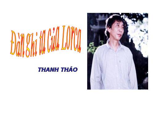 Tuần 14. Đàn ghi ta của Lorca