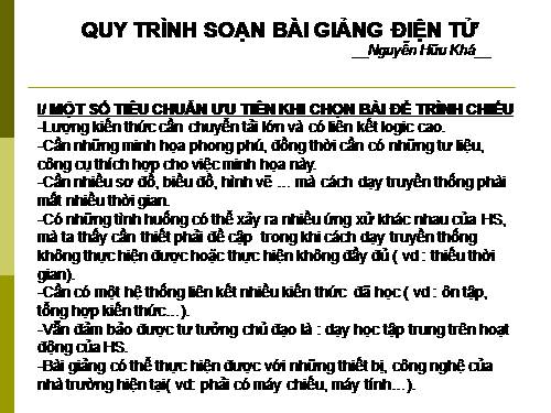 kĩ năng soạn bài giảng điện tử