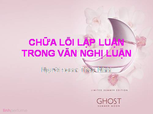 Tuần 16. Chữa lỗi lập luận trong văn nghị luận