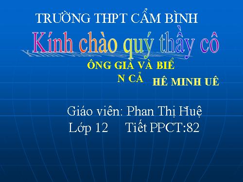 Tuần 28. Ông già và biển cả