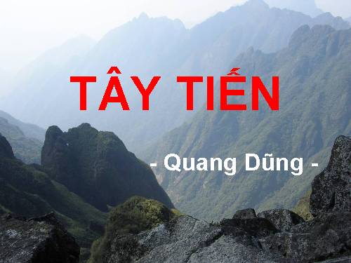 Tuần 7. Tây Tiến