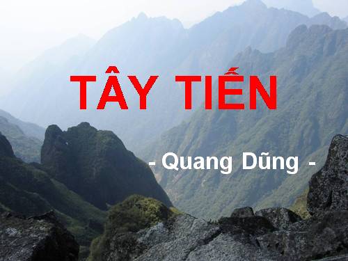 Tuần 7. Tây Tiến