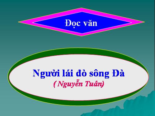 Tuần 16. Người lái đò Sông Đà