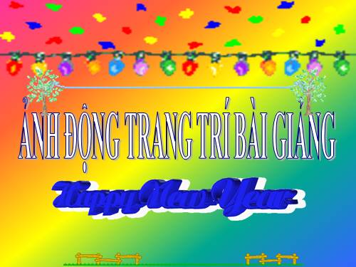 Hình động trang trí bài  giảng