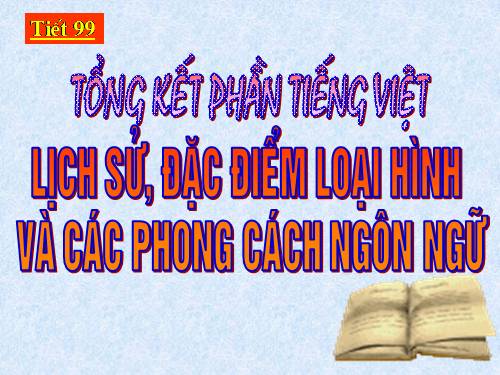 Tuần 33. Tổng kết phần Tiếng Việt: lịch sử, đặc điểm loại hình và các phong cách ngôn ngữ