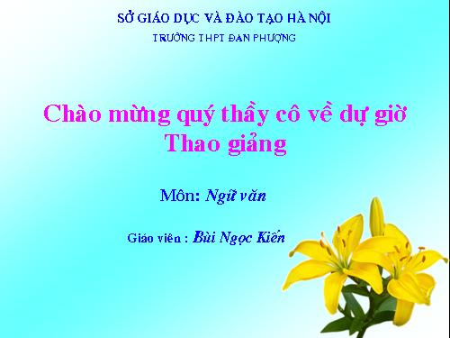 Tuần 25. Đọc thêm: Một người Hà Nội